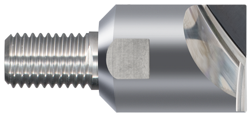 0.5000" (1/2) DIA x 1/4-28 Shank Thread Carbide  - Uncoated, C60532