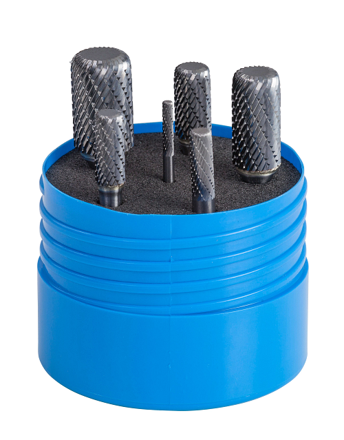 Bur Set - 6 Pc - Carbide - Corner Radius Burs - Sizes: SA-43CR, SA-1CR, SA-2CR, SA-3CR, SA-5CR, SA-6CR, 18240