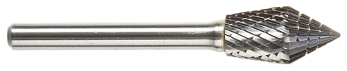 Tool # SJN-5CO D/C, 1/2" Cutter DIA x 7/8" LOC x 1/4" Shank DIA x 2 3/4" OAL, Brazed Carbide Combination, 15862