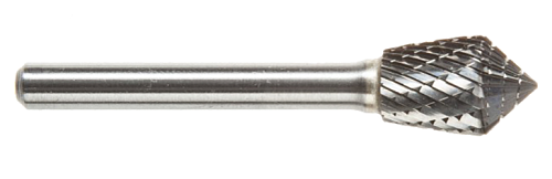 Tool # SKN-5CO D/C, 1/2" Cutter DIA x 3/4" LOC x 1/4" Shank DIA x 2 1/2" OAL, Brazed Carbide Combination, 15864