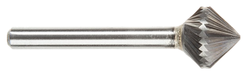 Tool # SK-6CO C, 5/8" Cutter DIA x 5/8" LOC x 1/4" Shank DIA x 2 3/8" OAL, Brazed Carbide Combination, 15865