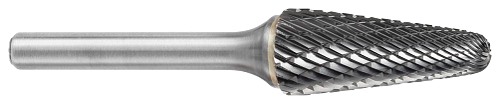 Tool # SL-41M, 3.0 mm Cutter DIA x 9.5 mm LOC x 3.0 mm Shank DIA x 38.0 mm OAL, Solid Carbide Double Cut, 25403