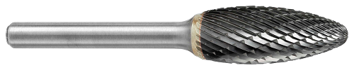 Tool # SH-6, 5/8" Cutter DIA x 1 7/16" LOC x 1/4" Shank DIA x 3 1/8" OAL, Brazed Carbide Double Cut, 14453