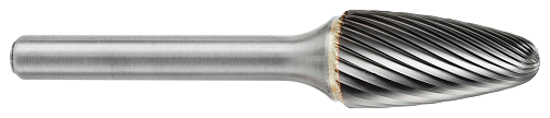 Tool # SF-1M, 6.0 mm Cutter DIA x 16.0 mm LOC x 6.0 mm Shank DIA x 50.0 mm OAL, Solid Carbide Single Cut, 23300