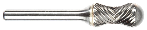 Tool # SC-5RA BUR, 1/2" Cutter DIA x 1" LOC x 1/4" Shank DIA x 2 3/4" OAL, Brazed Carbide Radius, 11757