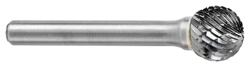 Tool # SD-3, 3/8" Cutter DIA x 5/16" LOC x 1/4" Shank DIA x 2 1/16" OAL, Brazed Carbide Double Cut, 12503