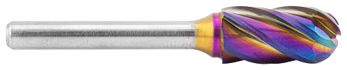 Tool # SC-5, 1/2" Cutter DIA x 1" LOC x 1/4" Shank DIA x 2 3/4" OAL, Brazed Carbide NG Non-Ferrous Cut  - Accelerator-N Coated, 19880