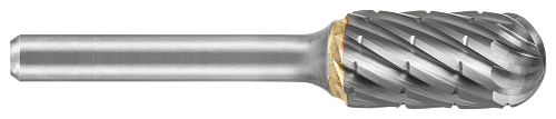Tool # SC-5, 1/2" Cutter DIA x 1" LOC x 1/4" Shank DIA x 2 3/4" OAL, Brazed Carbide NG6 Double Cut, 19613
