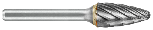 Tool # SF-6, 5/8" Cutter DIA x 1" LOC x 1/4" Shank DIA x 2 3/4" OAL, Brazed Carbide NG6 Double Cut, 19629