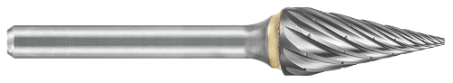 Tool # SM-6, 5/8" Cutter DIA x 1" LOC x 1/4" Shank DIA x 2 7/8" OAL, Brazed Carbide NG6 Double Cut, 19649