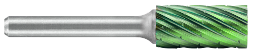 Tool # SA-1, 1/4" Cutter DIA x 5/8" LOC x 1/4" Shank DIA x 2" OAL, Solid Carbide NG6 Double Cut  - Accelerator Coated, 19750