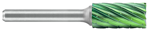Tool # SB-1, 1/4" Cutter DIA x 5/8" LOC x 1/4" Shank DIA x 2" OAL, Solid Carbide NG6 Double Cut  - Accelerator Coated, 19755