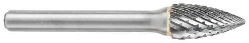 Tool # SG-5, 1/2" Cutter DIA x 1" LOC x 1/4" Shank DIA x 2 3/4" OAL, Brazed Carbide Heavy Duty Cut, 10290