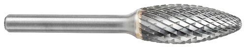 Tool # SH-5, 1/2" Cutter DIA x 1 1/4" LOC x 1/4" Shank DIA x 3" OAL, Brazed Carbide Heavy Duty Cut, 10293