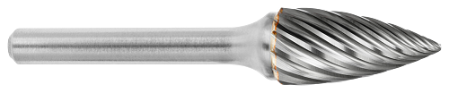 Tool # SG-5, 1/2" Cutter DIA x 1" LOC x 1/4" Shank DIA x 2 3/4" OAL, Brazed Carbide Stainless Steel, 19180