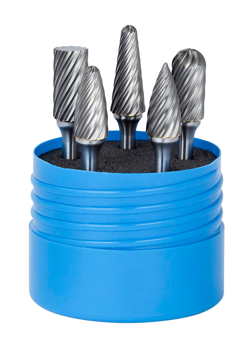 Bur Set - 5 Pc - Carbide - Stainless Steel Cut Burs - Sizes: SA-5, SC-5, SF-5, SG-5, SL-4, 19187