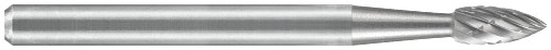 Tool # SH-41, 1/8" Cutter DIA x 1/4" LOC x 1/8" Shank DIA x 1 1/2" OAL, Solid Carbide High Temp Alloy, 19231