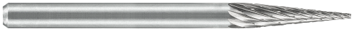 Tool # SM-51, 1/4" Cutter DIA x 1/2" LOC x 1/8" Shank DIA x 2 3/32" OAL, Brazed Carbide High Temp Alloy, 19236