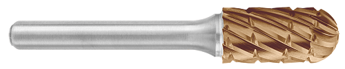 Tool # SC-3, 3/8" Cutter DIA x 3/4" LOC x 1/4" Shank DIA x 2 1/2" OAL, Brazed Carbide NG Cast Cut  - Accelerator-K Coated, 19512