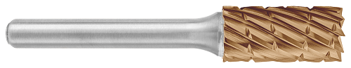 Tool # SB-5, 1/2" Cutter DIA x 1" LOC x 3/8" Shank DIA x 3" OAL, Brazed Carbide NG Cast Cut  - Accelerator-K Coated, 19520