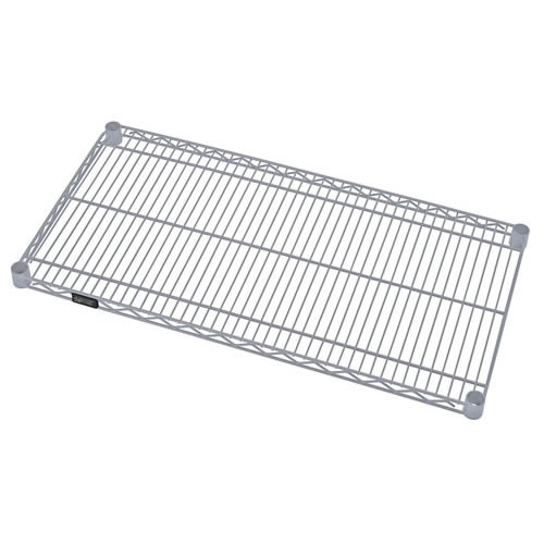 Wire Shelf, 60"W x 12"D, 600 - 800 lb. capacity, gray epoxy antimicrobial finish, NSF, 1260GY