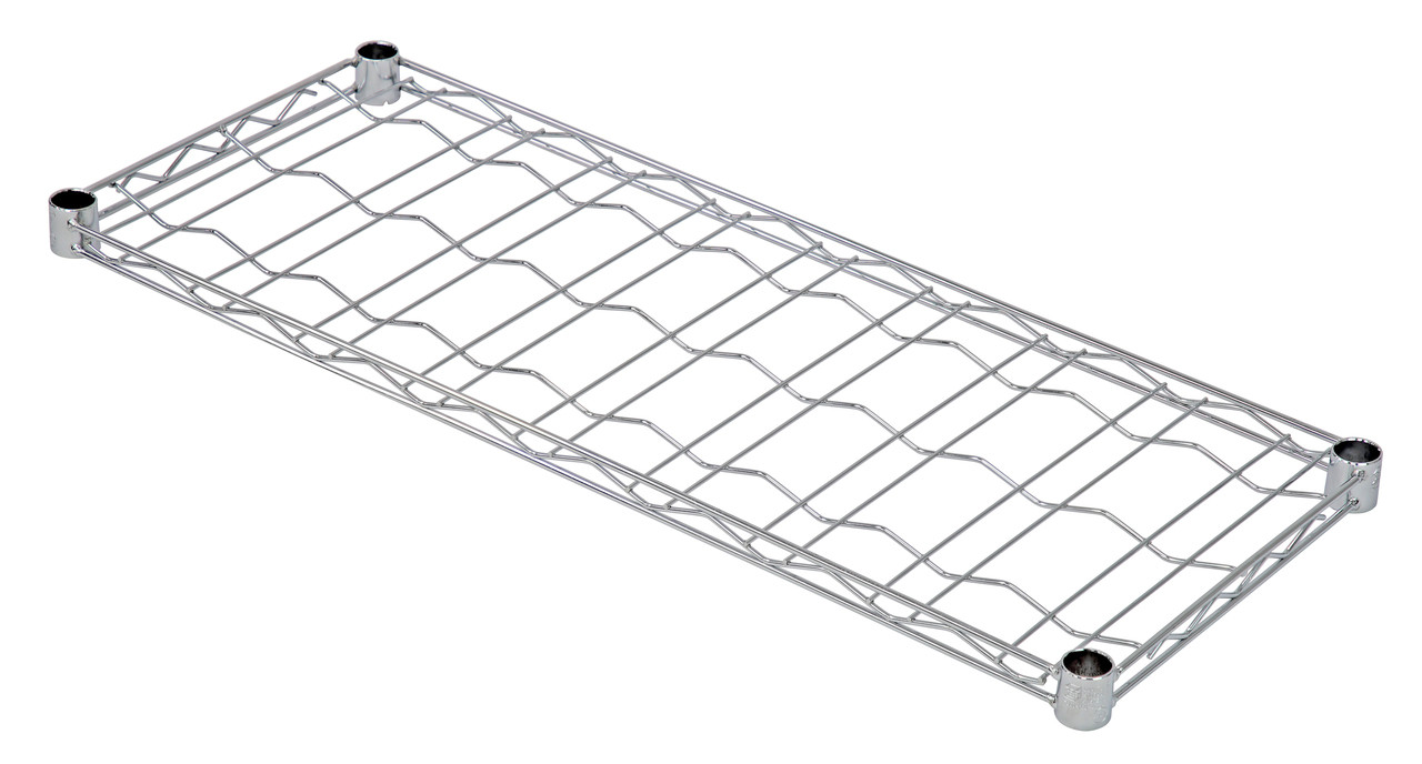 Wine Cradle Shelf, 48"W x 14"D, holds up to twelve (12) bottles, Chrome, 0, Carbon Steel, 1448WSC