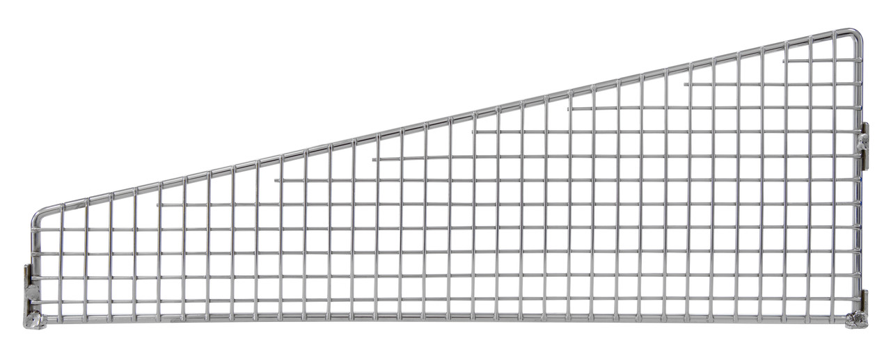 Divider, 16"W x 6"H, for use with wall baskets, Chrome, 0, Carbon Steel, 1606DHB