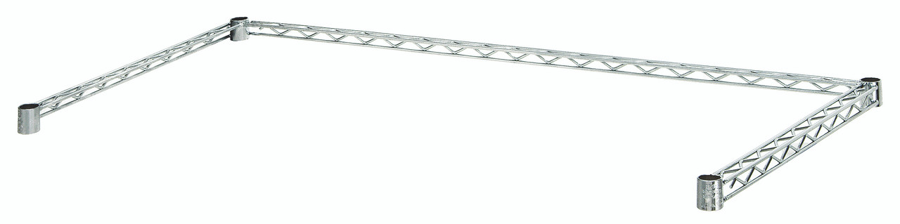 Wire Frame, 3-sided, 36"W x 18"D, Chrome, 0, Carbon Steel, 1836FC
