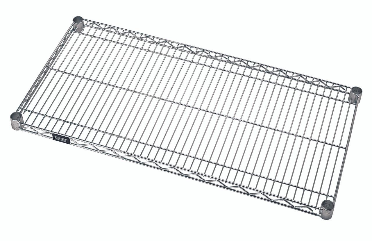 Wire Shelf, 60"W x 18"D, 600 - 800 lb. capacity, Stainless, 0, Stainless, 1860S