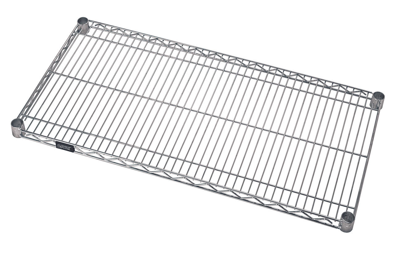 Wire Shelf, 54"W x 21"D, 600 - 800 lb. capacity, Stainless, 0, Stainless, 2154S