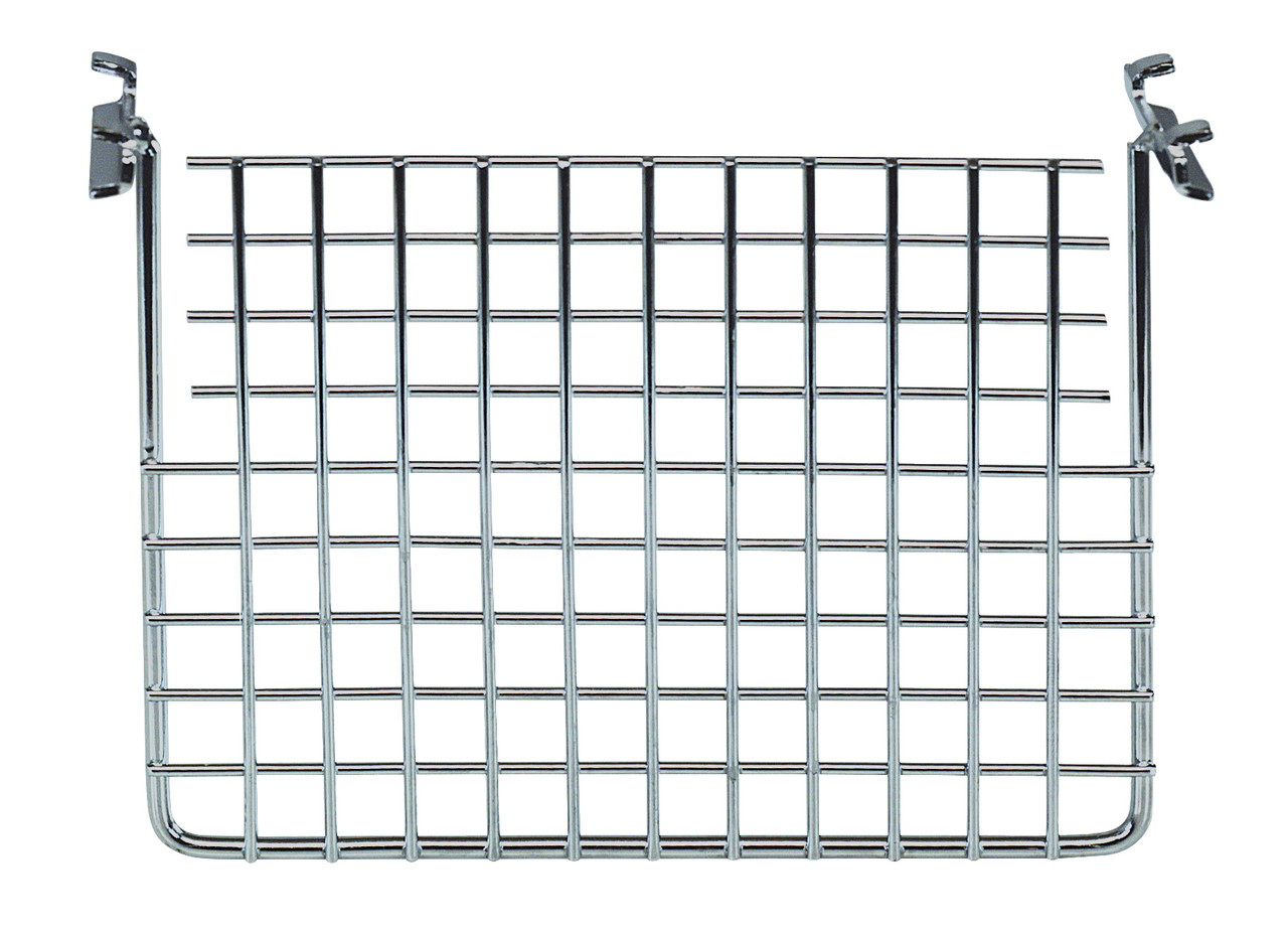 Divider, 6"W x 4-1/2"H, for use with hanging baskets, Chrome, 0, Carbon Steel, 4X6HBD