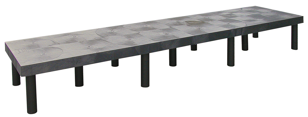Polymer Dunnage Rack, solid, 1800 lb. load capacity, Black, 0, Polythylene, 962412DPS