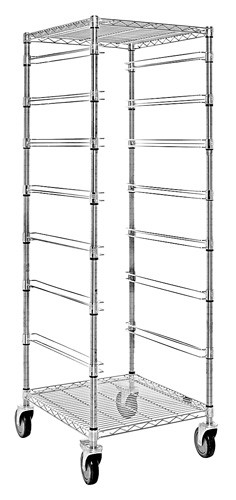 Bin Cart, mobile, conductive, Chrome, 0, Carbon Steel, BC212469MCO