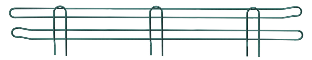 Back Ledge, 42"W x 4"H, green epoxy antimicrobial finish, Epoxy Coated, Green, 0, Carbon Steel, BL42P