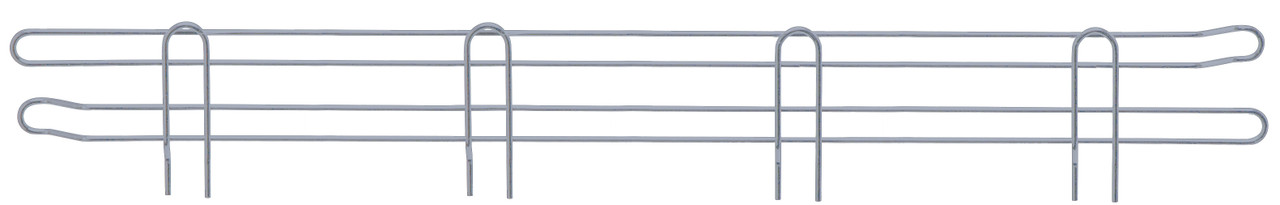 Back Ledge, 60"W x 4"H, gray epoxy antimicrobial finish, Epoxy coated, Gray, 0, Carbon Steel, BL60GY