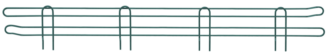 Back Ledge, 60"W x 4"H, green epoxy antimicrobial finish, Epoxy Coated, Green, 0, Carbon Steel, BL60P