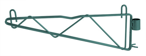 Cantilever Single Shelf Post Wall Mount, (2) 18" single post cantilever arms, (4) post mount brackets, Epoxy Coated, Green, 0, Carbon Steel, Case of 2, CB18P