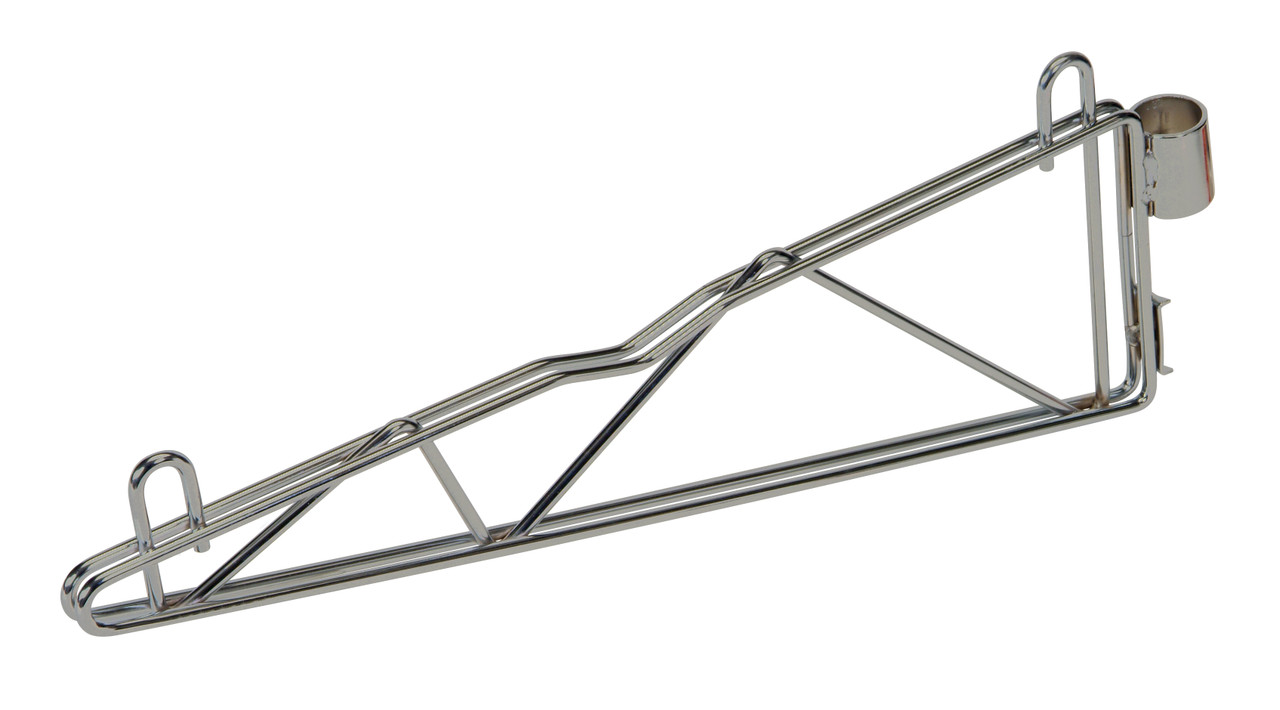 Cantilever Single Shelf Post Wall Mount, (2) 18" single post cantilever arms, (4) post mount brackets, Stainless, 0, Carbon Steel, CB18S