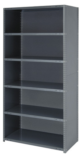IRONMAN, 22 gauge steel shelving, closed, Galvannized, 0, Carbon Steel, CL39-1836-5