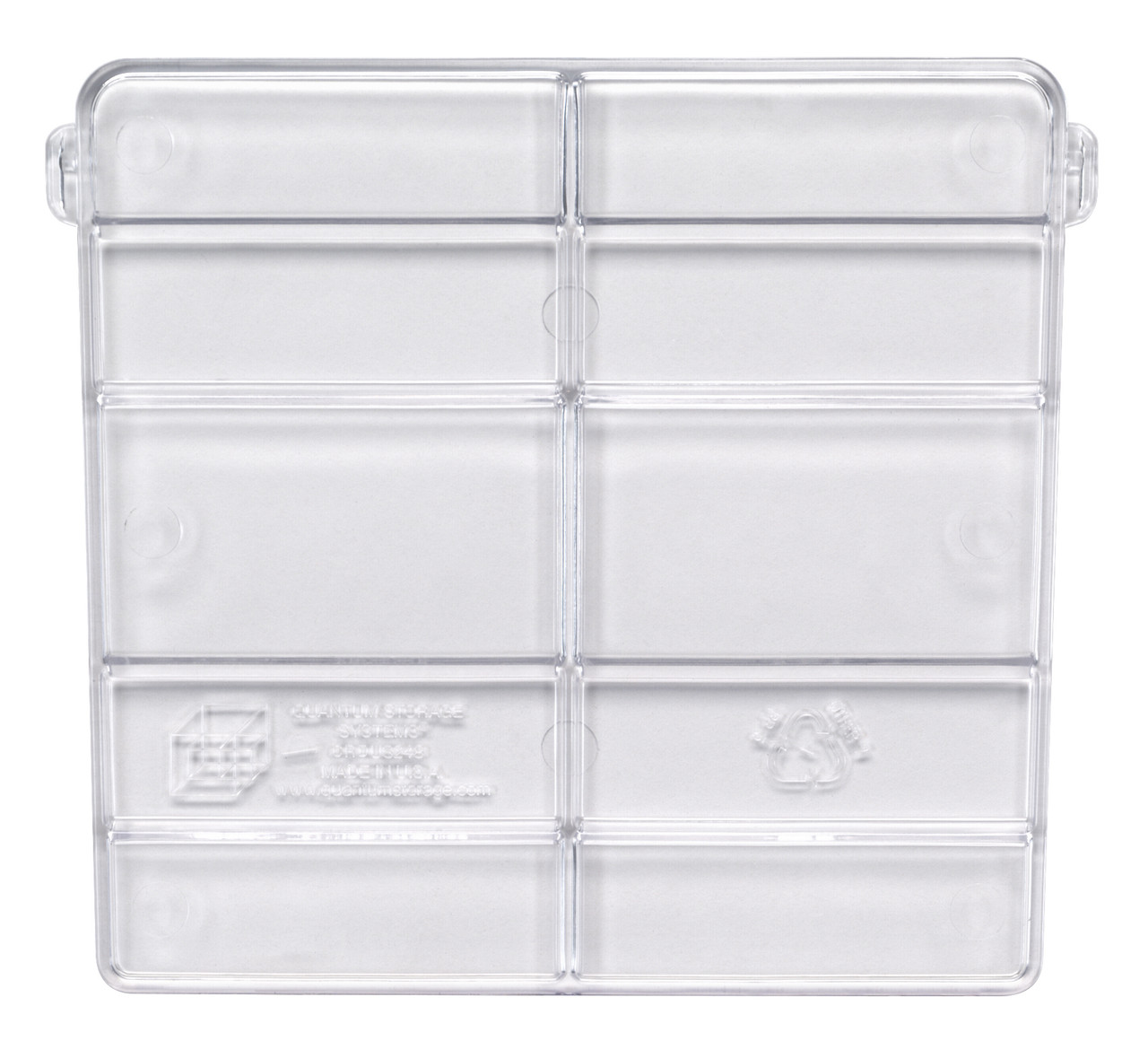 Cross Divider, (3) divider slots, for bin (QUS248), Clear, 0, Polystyrene, CRDUS248CL