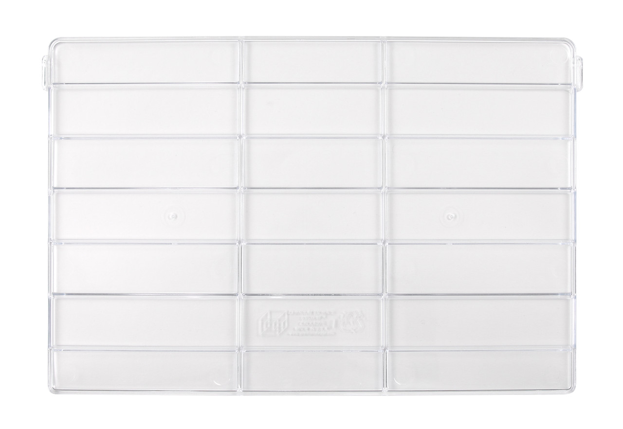 Cross Divider, (3) divider slots, for bin (QUS270), Clear, 0, Polystyrene, CRDUS270CL