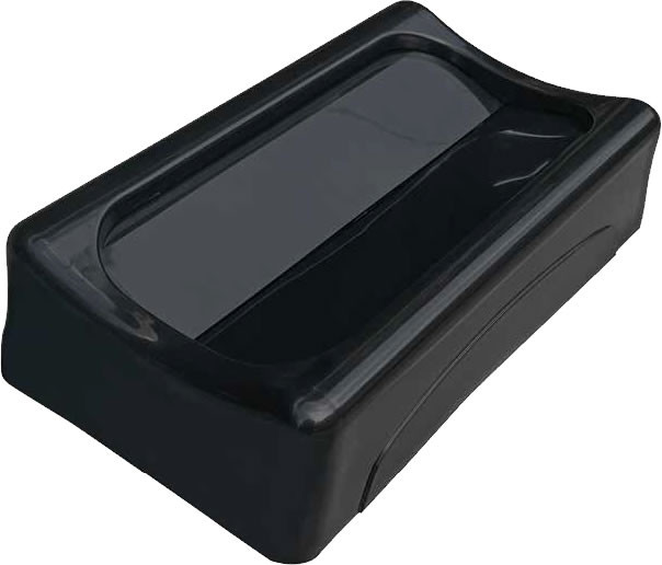 Crusader Thin Container Drop Shot Lid, Polypropylene, Gray, Gray, 0, Polypropylene, CTH-LDSGY