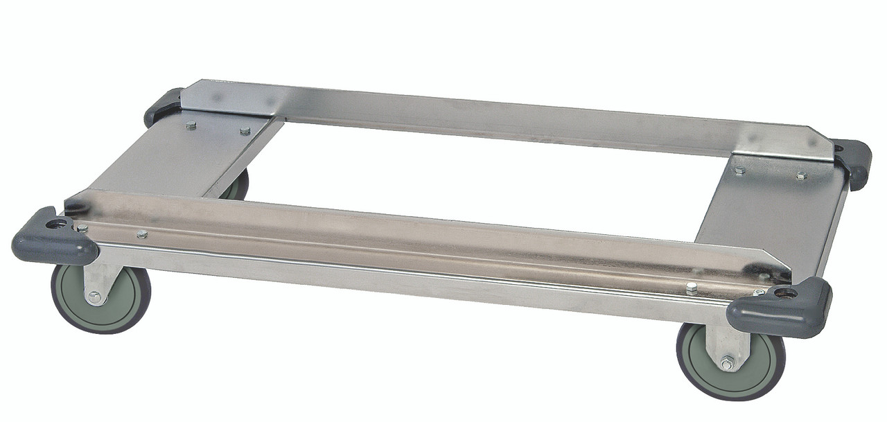 Dolly Frame, 36"W x 18"D, chrome plated finish (casters not included), Chrome, 0, Carbon Steel, DB1836C