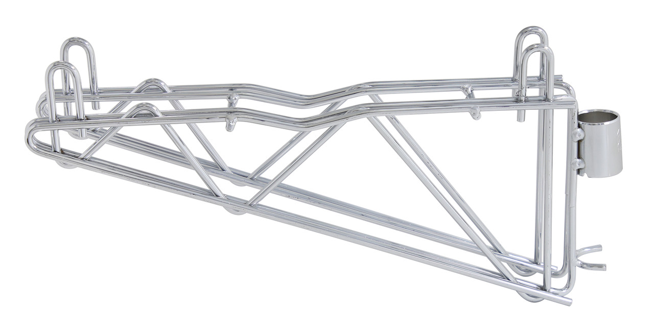 Cantilever Multiple Shelf Post Wall Mount, (1) 21" double post cantilever arm, (2) post mount brackets, Chrome, 0, Carbon Steel, DCB21