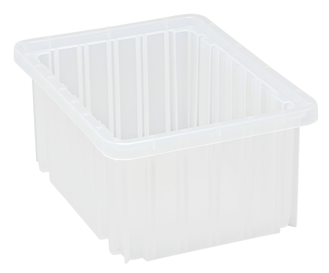 Dividable Grid Container, 10-7/8"L x 8-1/4"W x 5"H, clear, Clear, Clear, Polypropylene, DG91050CL