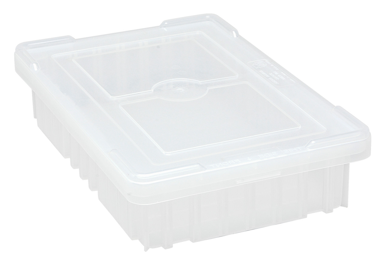 Dividable Grid Container, 16-1/2"L x 10-7/8"W x 3-1/2"H, clear, Clear, Clear, Polypropylene, DG92035CLCS