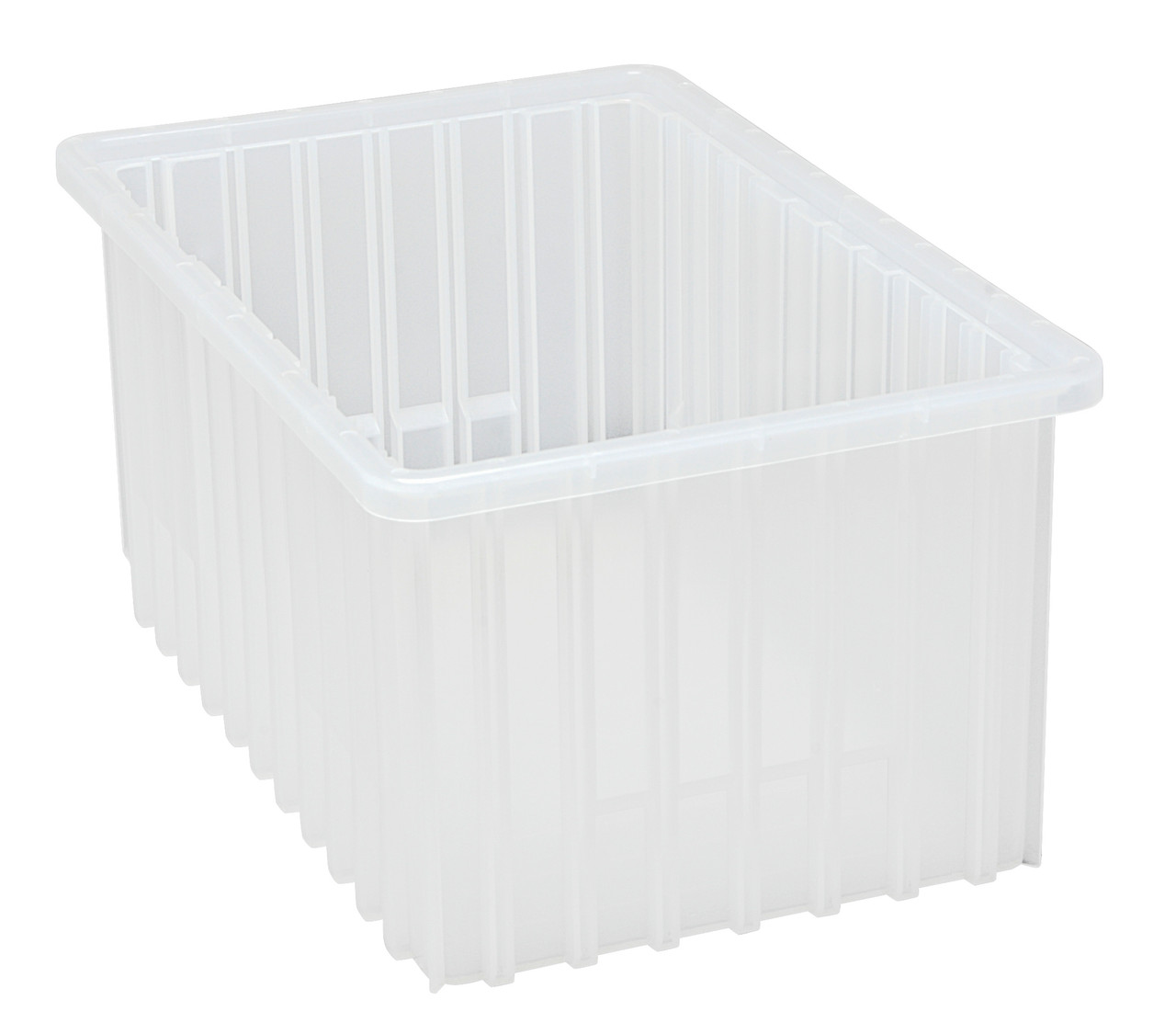 Dividable Grid Container, 16-1/2"L x 10-7/8"W x 8"H, clear, Clear, Clear, Polypropylene, DG92080CL
