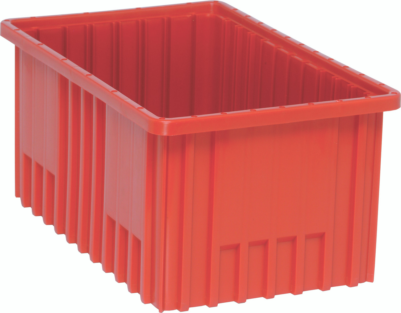 Dividable Grid Container, 16-1/2"L x 10-7/8"W x 8"H, red, Red, Red, Polypropylene, DG92080RDCS