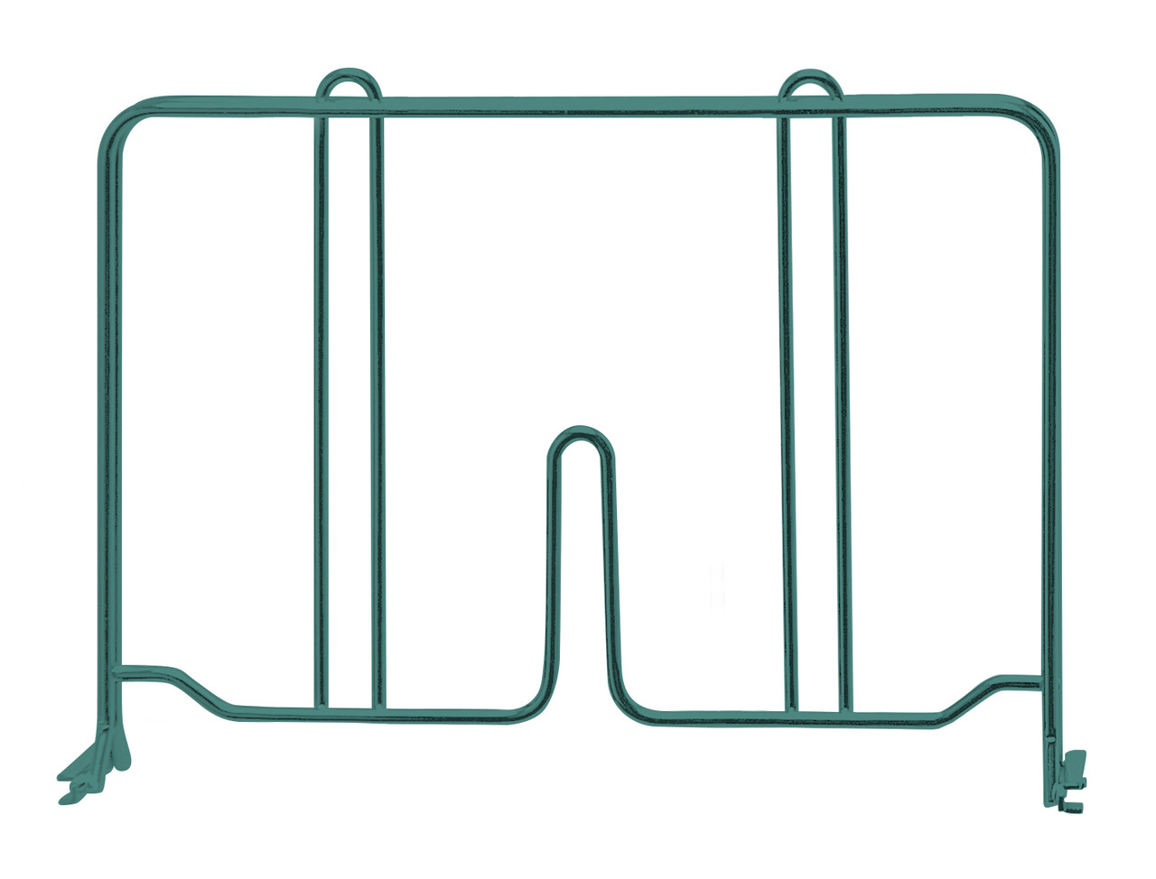 Wire Shelf Divider, 12"D x 8"H, green epoxy antimicrobial finish, Epoxy Coated, Green, 0, Carbon Steel, DIV12P