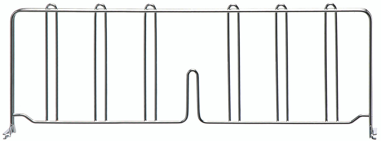 Wire Shelf Divider, 21"D x 8"H, chrome plated finish, Chrome, 0, Carbon Steel, DIV21